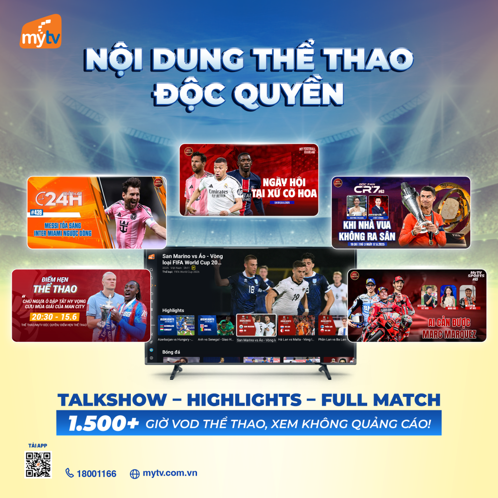SVIP – Gói cước truyền hình MyTV đỉnh cao dành cho fan thể thao đích thực